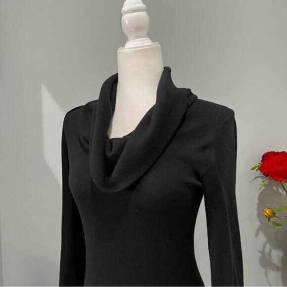 NEW Banana Republic Wool Classic Fit Flare Midi Cowl Neck Sweater Dress XS NWOT - Picture 9 of 16